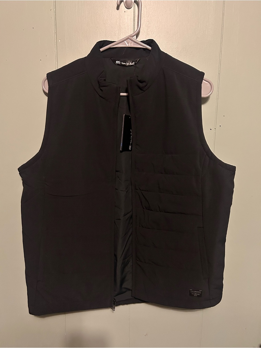 Travis Mathew Black Quilted Performance Vest